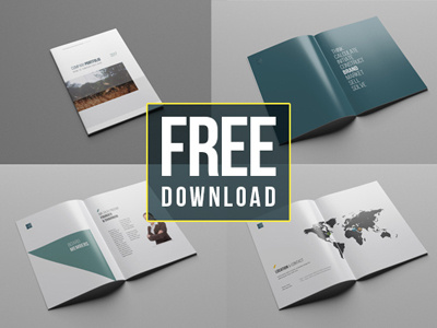 38 Pages Free Company Profile Template company download free freebie print profile template