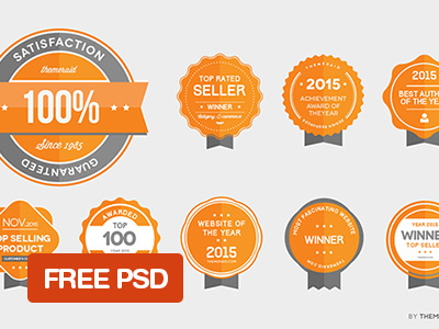 Free Vector Award Badges