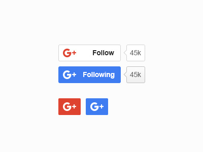 Google Plus New Button