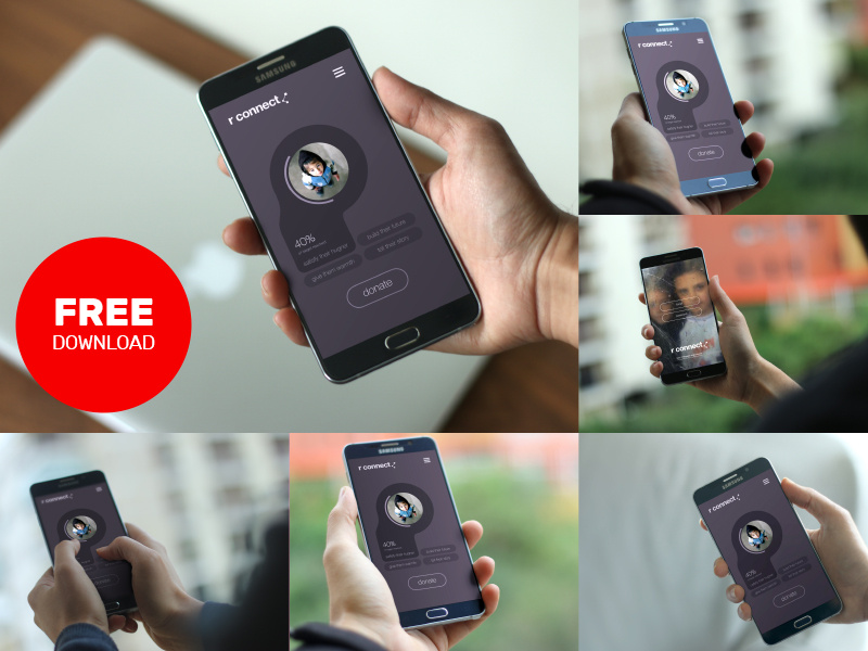 Android Device Mockups presentation ux ui app mockup psd download free android
