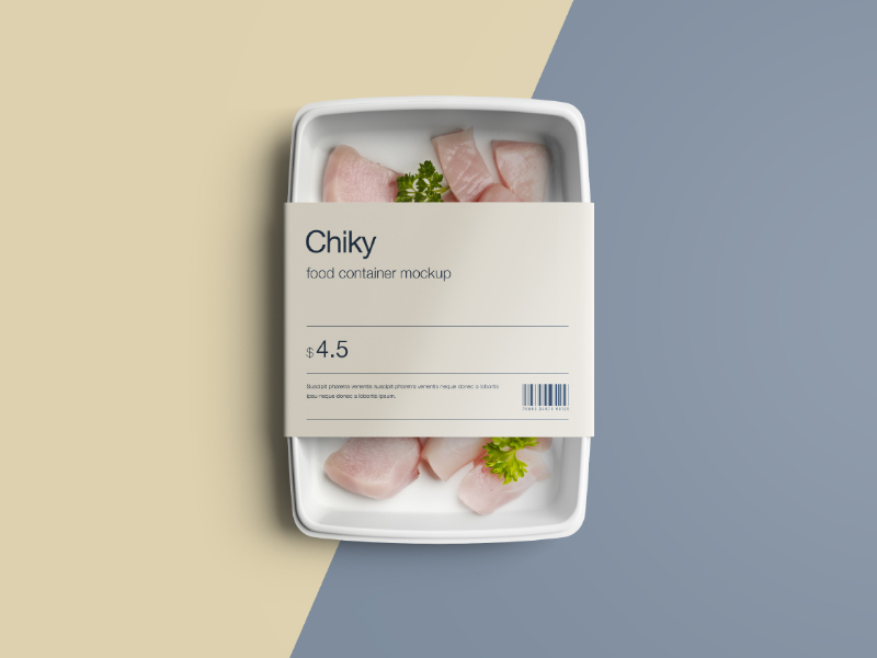 Download Food Container Package Mockup by Wassim on Dribbble