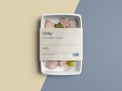 Food Container Package Mockup design disposable download food free freebie mock up mockup package