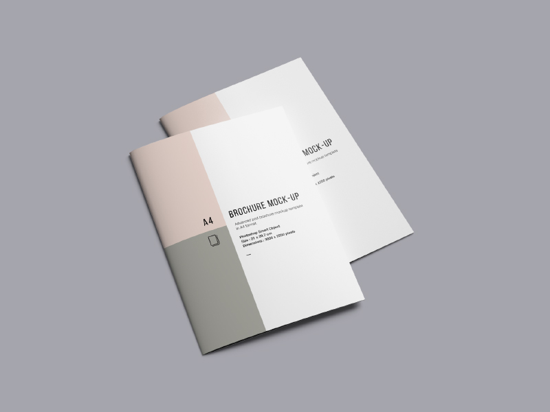 A4 Brochure Mockup by Wassim | Dribbble | Dribbble