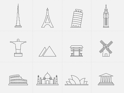 Landmark Icons download free icons freebie landmark icons landmarks