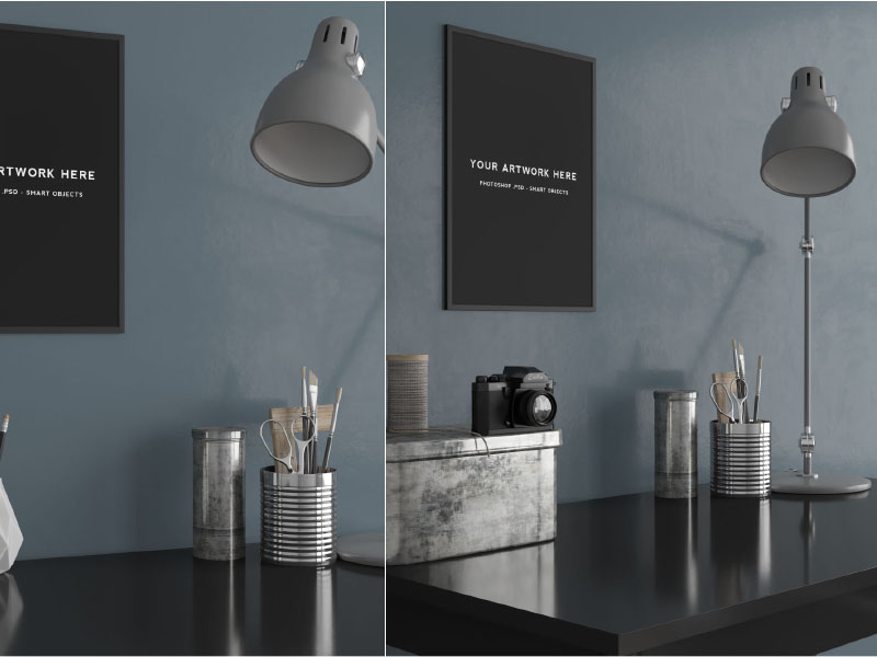 5 A3 Poster Frame Mockup Scenes By Wassim On Dribbble