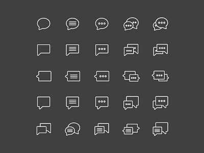 Chat and Support Icons - Vector .Ai