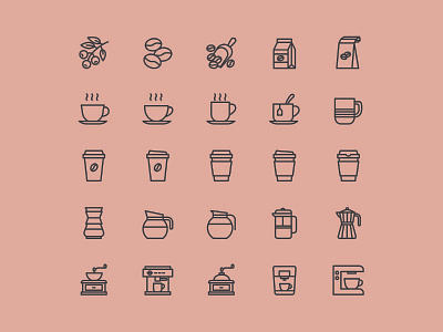 Vector Coffee Icons coffee design download free freebie icons