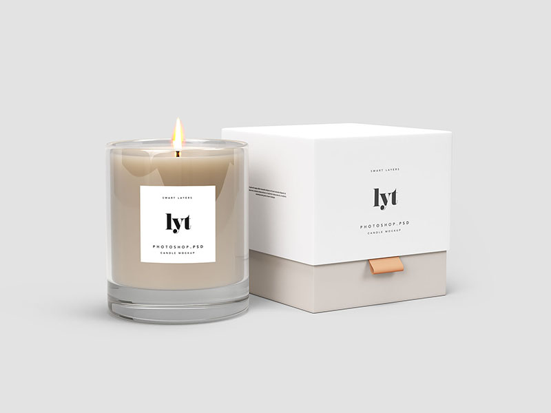 Download Candle Mockup PSD by Wassim on Dribbble