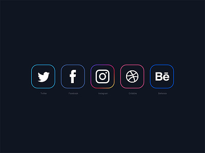 Minimal Social Media Icons 2018 behance icon dribbble icon facebook icon free free download free icons freebie instagram icon social media icons twitter icon