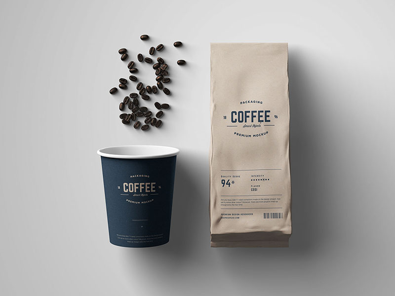 Download Coffee Package Mockup by Wassim on Dribbble