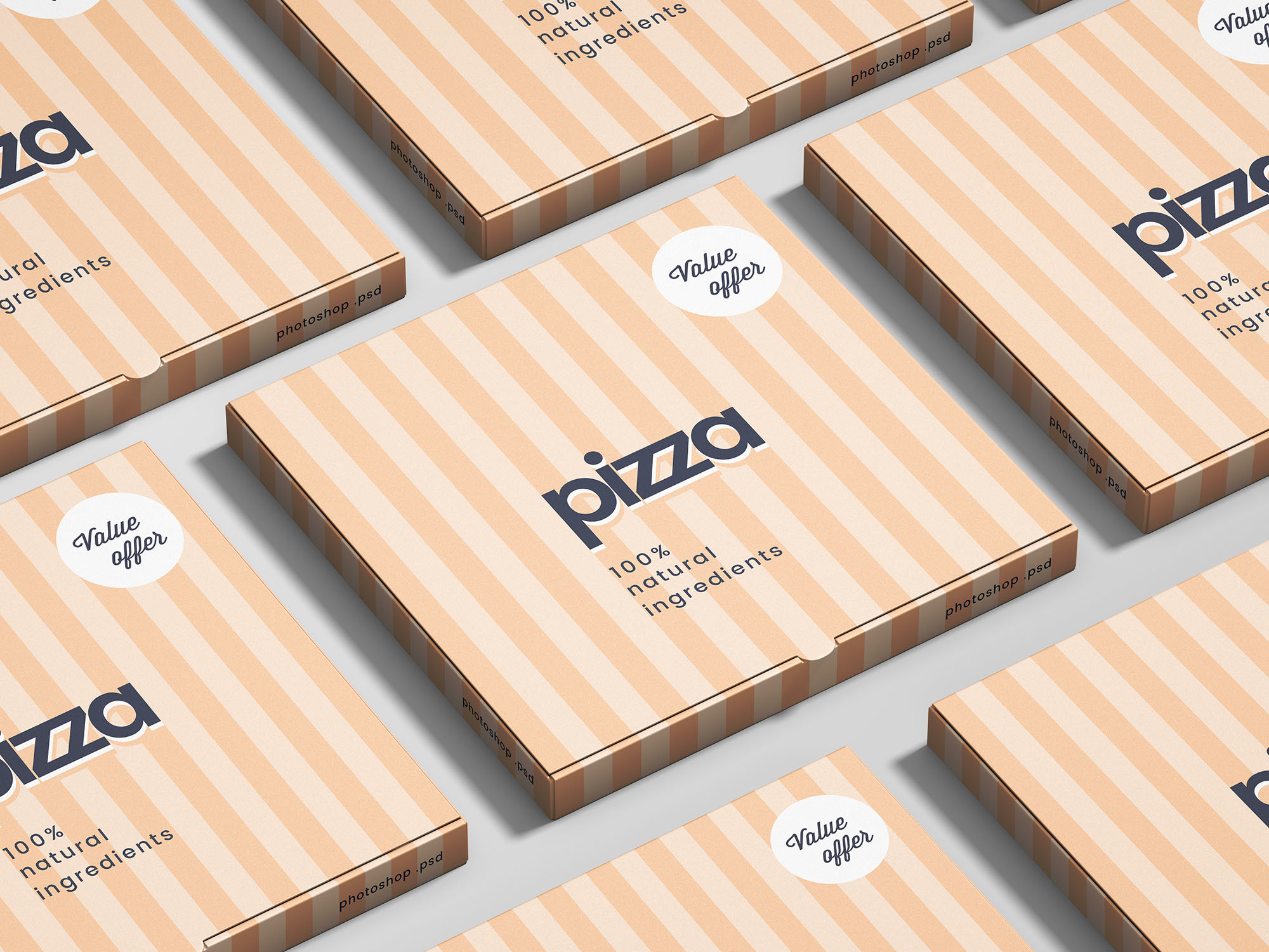 Download Free Pizza Package Box Mockup by Wassim - Dribbble