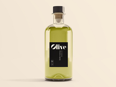 Free PSD Olive Oil Mockup