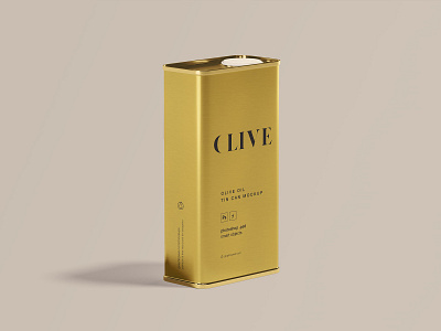 Olive Oil Tin Can Mockup