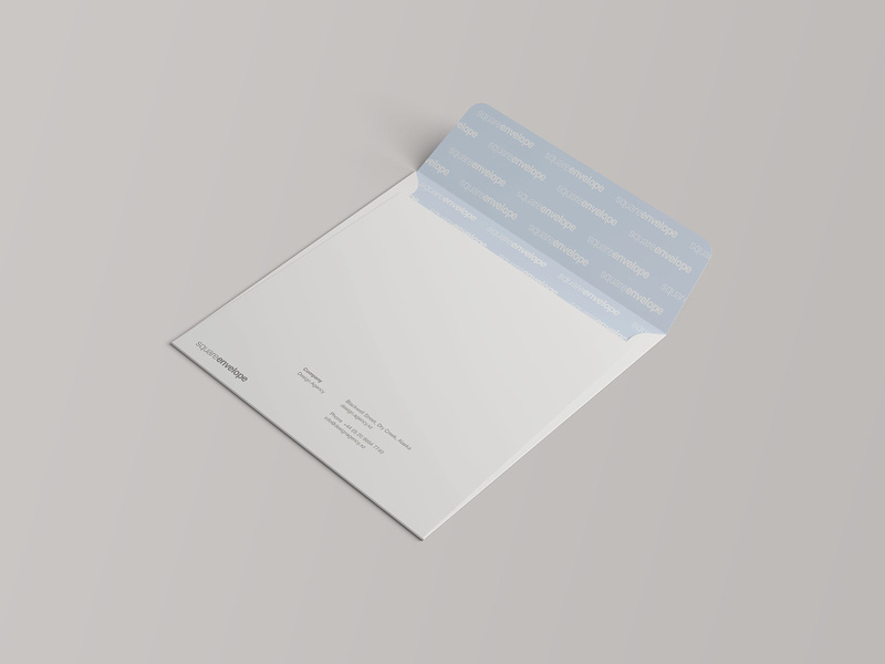 Download Square Envelope Mockup by Wassim on Dribbble