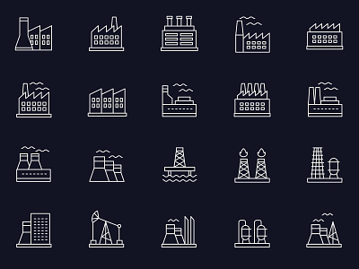 Free Vector Industry Icons download free free download freebie mockup photoshop psd template vector