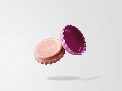 Free Bottle Cap Mockup