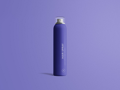 Hair Spray Bottle Mockup