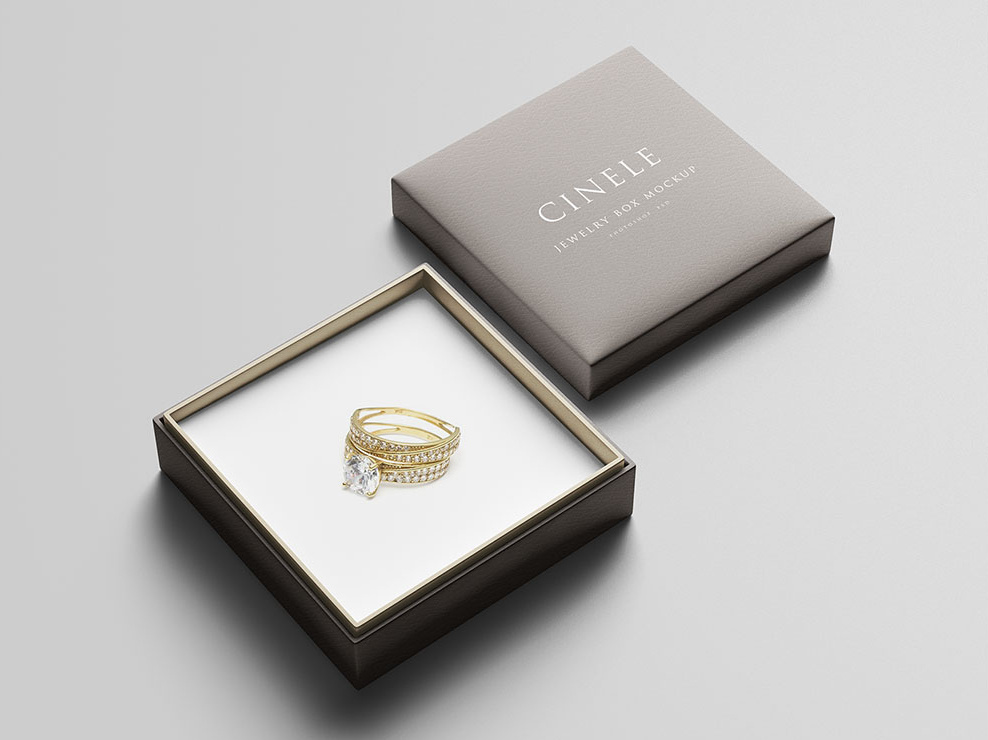 Jewelry Box Mockup by Wassim on Dribbble