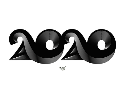 2020 2020 adobe illustrator black blackandwhite cover cover design graphicdesign illustration lettering numbers vector art vector illustration