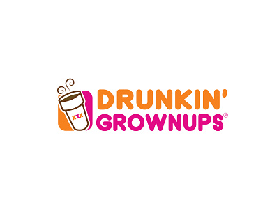 Dunkin Donuts | Logo Parody design flat illustration logo parody