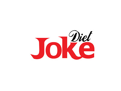 Diet Coke | Logo Parody design flat illustration logo parody