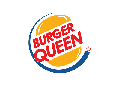 Burger King | Logo Parody design flat illustration logo parody