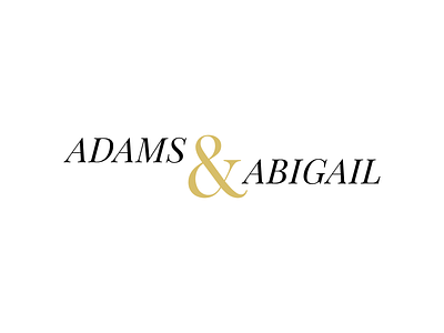 Adams & Abigail Fashion Logo #dailylogochallenge #day7 branding design flat logo typography