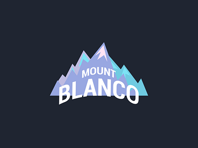 Mount Blanco #dailylogochallenge #day8 branding design icon illustration logo vector