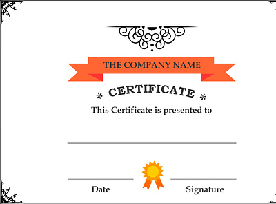 Certificate Design design