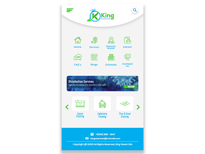 KingStream Mobile UI design graphicdesign icon illustration minimal mobile ui web design