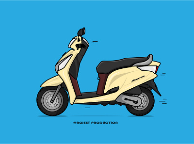 Honda Aviator Scooter Vector Illustration adobeillustrator graphic design illustration scooter vector vectorillustration