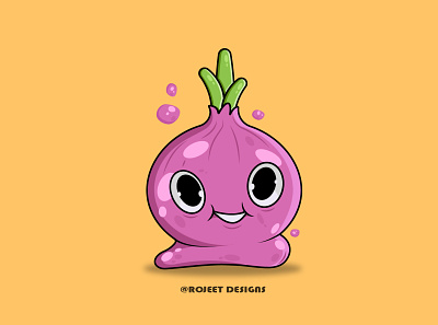 Onion + Jelly Cartoon Character Design cartoon characterdesign design graphicdesign illustration vector vectorillustration