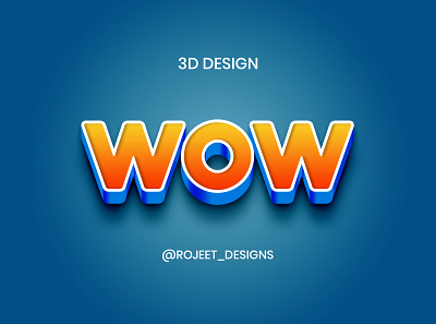3D Text Design 3d 3ddesign design graphicdesign photoshop textdesign