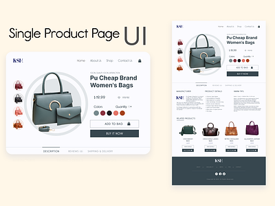 Single Product Page UI