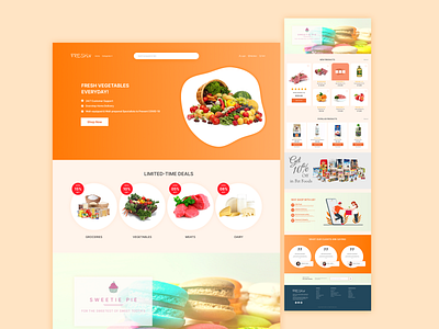 Grocery Home page | Ecommerce Home Page UI