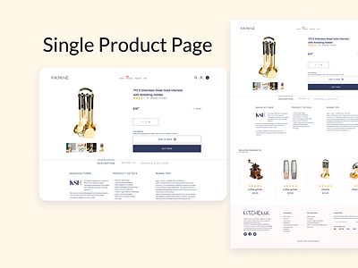 Single Product Page UI by Mufid Arefin on Dribbble