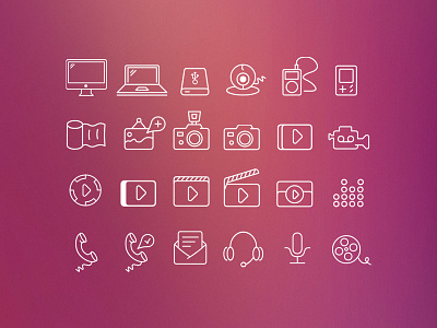Swanky Outlines Icon set hardware icon set icons outlines pixelkit
