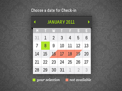 Hotel reservation calendar calendar date hotel reservation ribbon