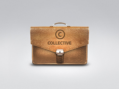 Collective WP theme icon briefcase collective icon leather