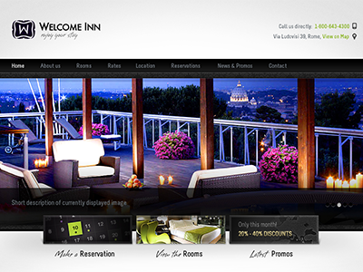 Welcome Inn hotel spa wordpress wp theme
