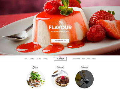 The Flavour Restaurant food restaurant theme webdesign wordpress