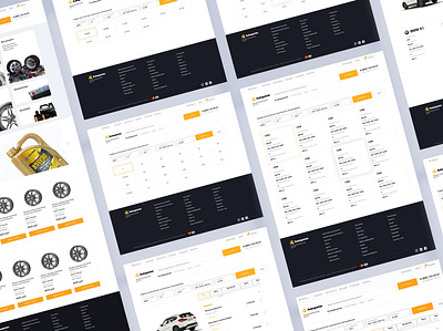 Service for the selection of spare parts for cars app design minimal ui ui design ux