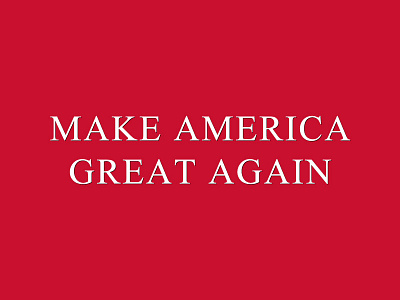 Make America Great Again