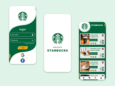 starbuck animation app coffee cup design icon online food starbucks ui ui ux uidesign ux