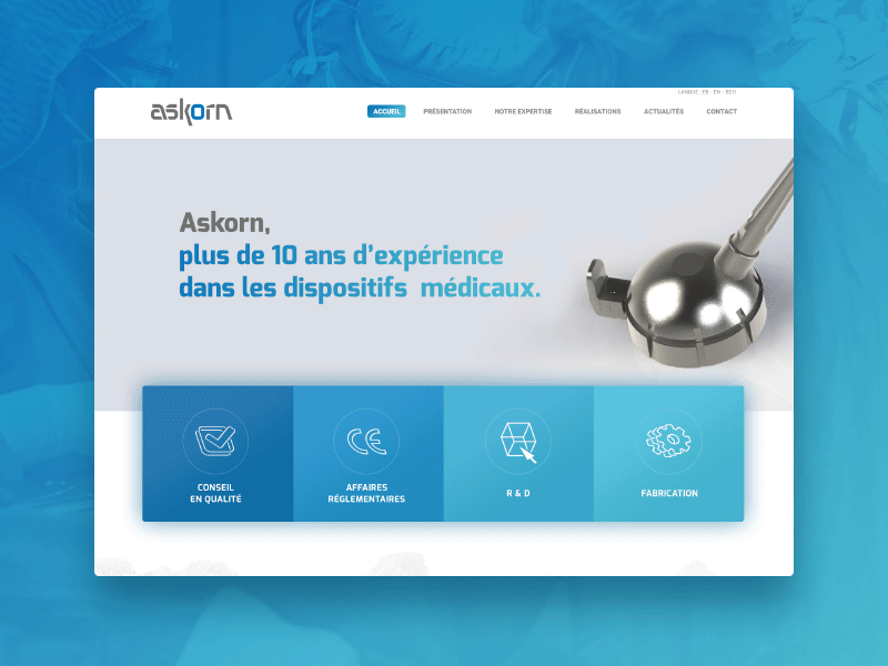 Clinical webdesign blue clinical gif gradients homepage shadows webdesign wip