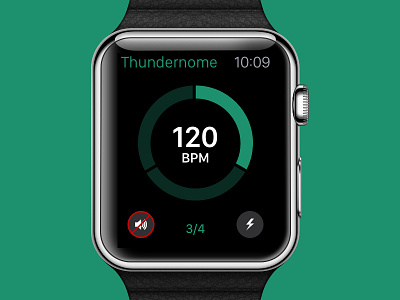 Metronome App for Apple Watch app apple watch ios music ui ux