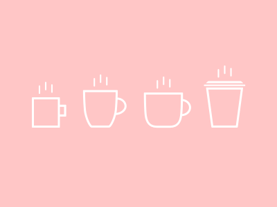 Coffee Cup Icons coffee icons illustration