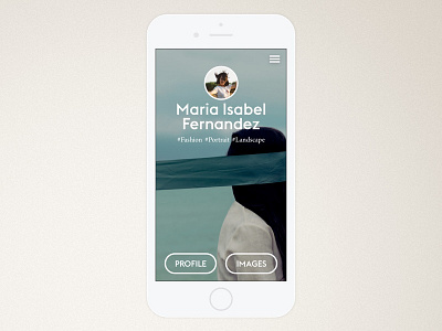 Photographer Profile app ios photography ui visual design