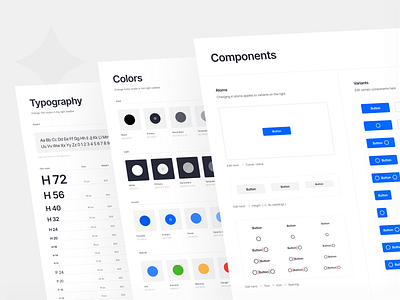 Module. Real design system. atomic buttons components design system figma module styles typography variants