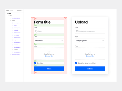Spacing system atomic auto layout components design system figma module spacing styles typography variants